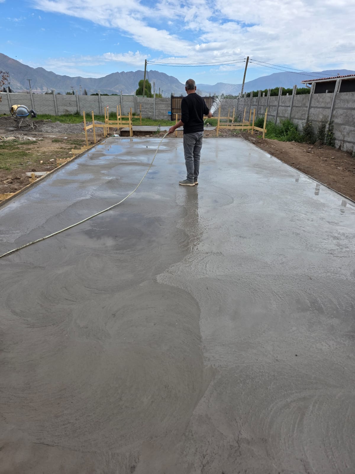 Trabajo en superficie de hormigón
